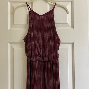 Maroon maxi dress